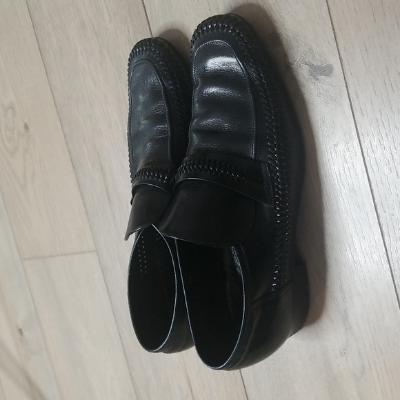 Idlers by Florsheim mens black leather Vintage loafers sz 101/2 main image 4